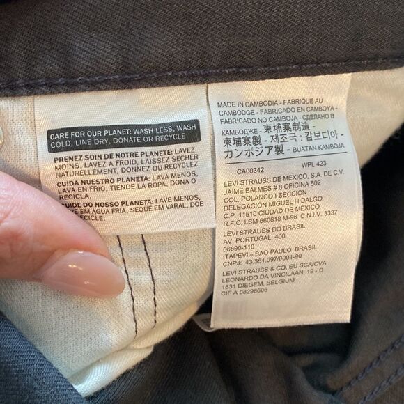 NWOT Levis Mens 505 Regular Fit Black Jeans - Picture 10 of 13